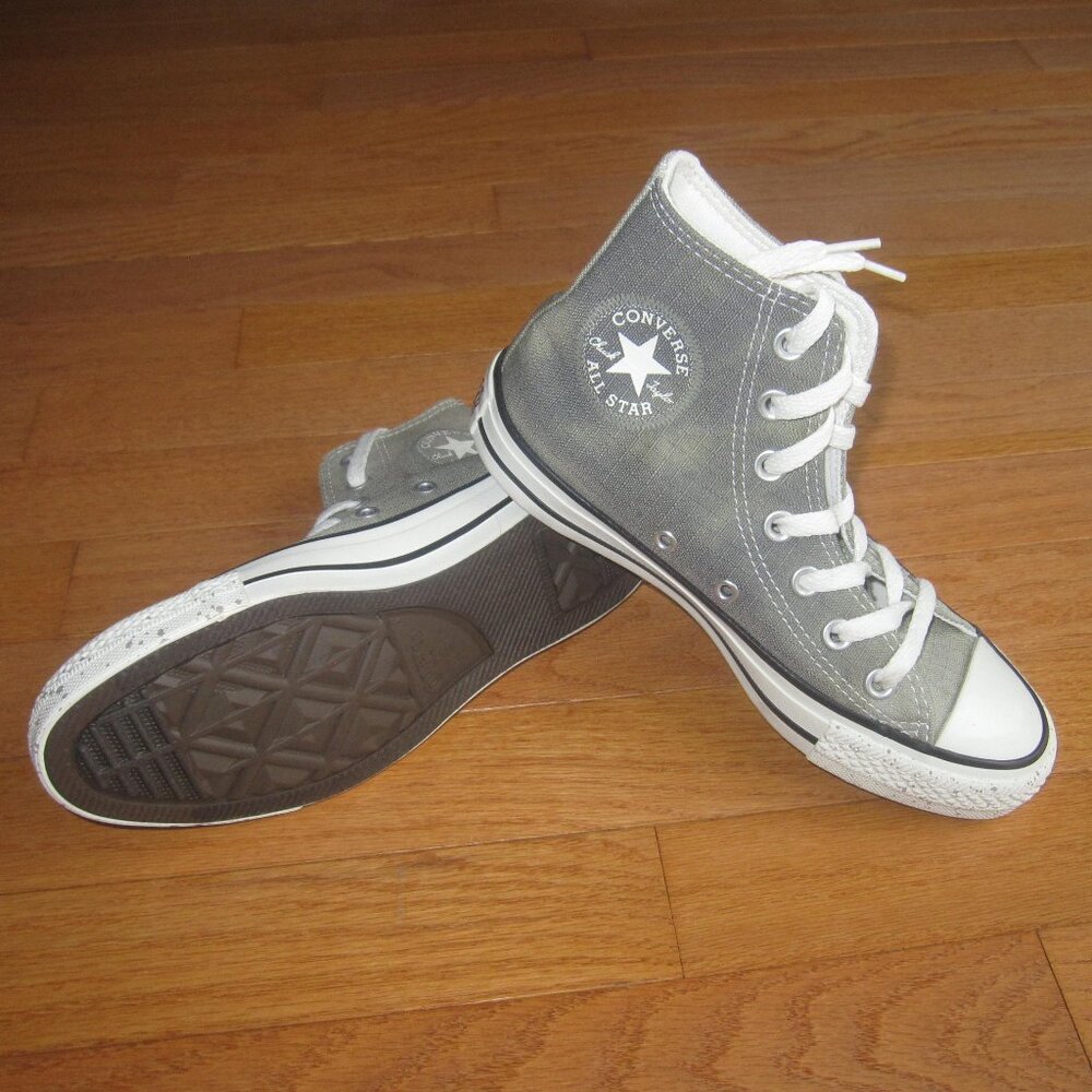 New Converse ASCT Hi High Top Sneakers Olive / Army Green Washed Canvas